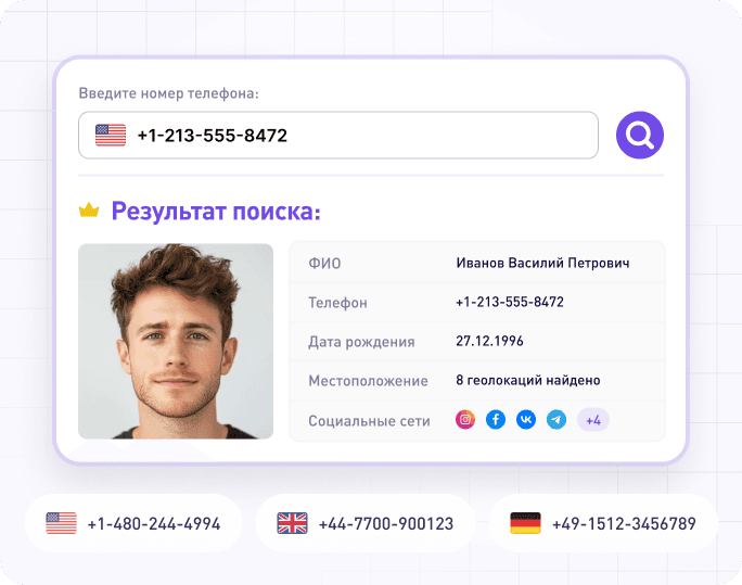 Search by phone number